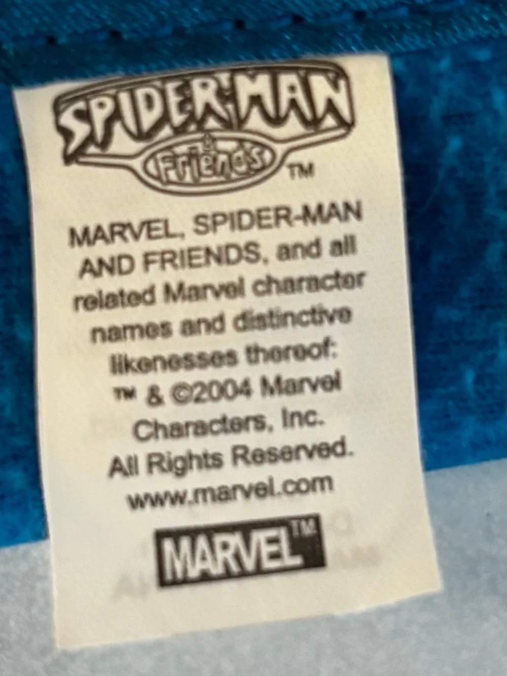 Marvel Red & Blue Spider-Man Plush Security Blanket - Picture 3 of 3